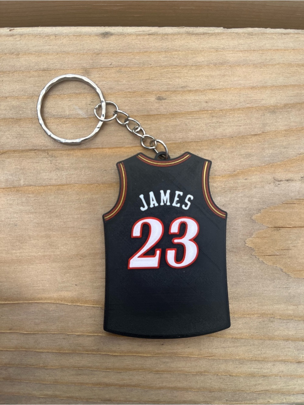 LeBron James #23 Black Jersey Keychain